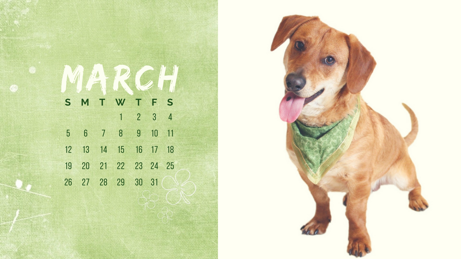 march desktop calendar