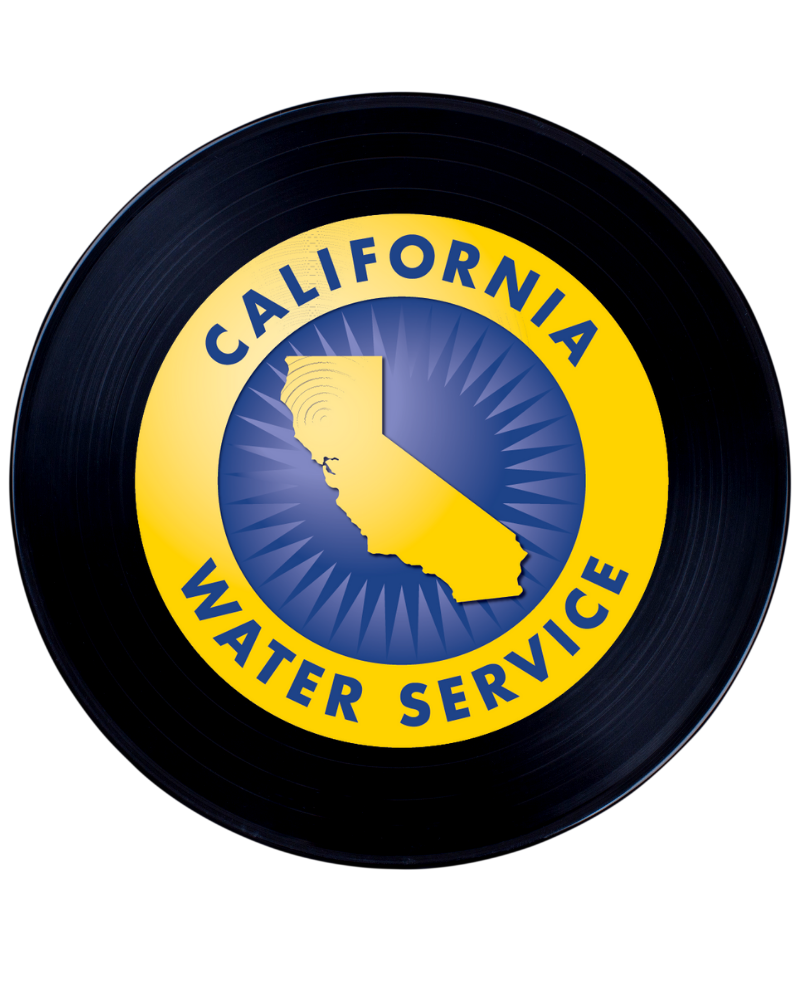 Blue and yellow Cal Water logo