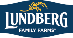 Blue and yellow Lundberg Family Farms logo
