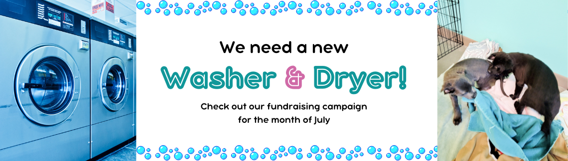 New Washer and Dryer Fundraising Campaign 2022